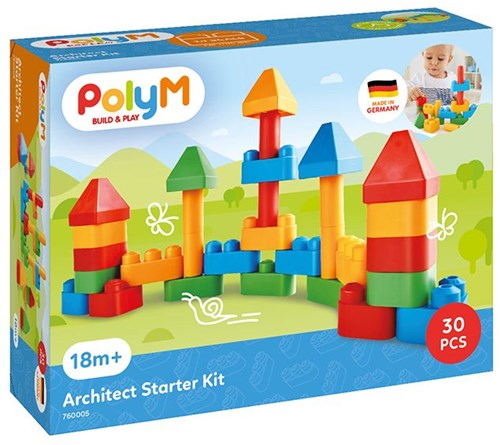 PolyM bouwblokken Architect Starter Kit - kleurrijke blokken speelplezier-2
