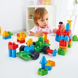 PolyM bouwblokken Creative City Kit 52-delig - kleurrijk constructiespeelgoed