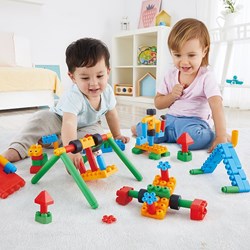 PolyM bouwblokken Adventure Playground Kit 113-delig kleurrijk speelgoed