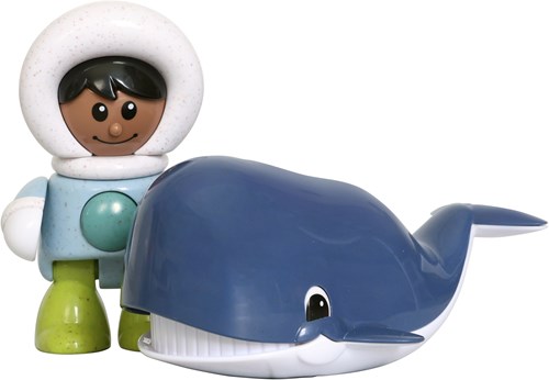 Tolo BIO speelgoedset walvis en pooljongen - educatief duurzaam speelgoed-2
