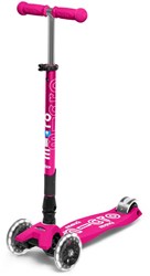 Micro step Maxi Deluxe opvouwbaar LED roze neon kinderstep
