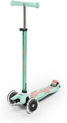 Micro step Maxi Deluxe LED Mint - Kinderstep met LED wielen en verstelbaar stuur