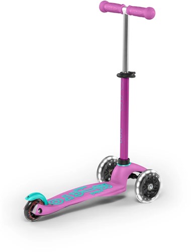 Micro kinderstep Mini Micro Deluxe LED lavendel - verstelbaar stuur-2