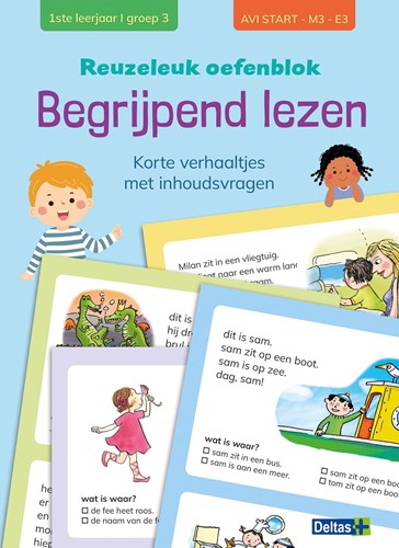 Deltas - Oefenblok begrijpend lezen voor kinderen AVI start M3 E3