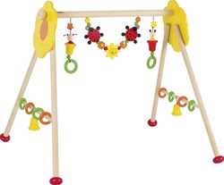 Heimess babygym houten speelboog bloemen en insecten multicolor