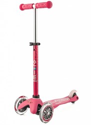 Micro kinderstep Mini Micro Deluxe roze verstelbaar stuur