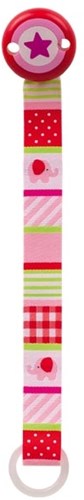 Heimess fopspeenketting olifant roze babyaccessoire 21,5 cm