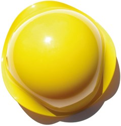Moluk Bilibo Midi geel speelgoed - 29x29x16cm - sensorisch spel