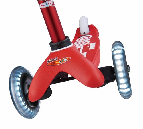 Micro kinderstep Mini Micro Deluxe LED rood - step met LED wielen-3