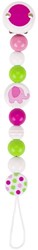 Heimess houten fopspeenketting olifant roze baby accessoire