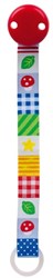 Heimess fopspeenketting baby rood hout veilig 21,5 cm