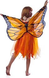 Dreamy Dress-Ups jurk kostuum met vleugels oranje maat S 4-6 jaar