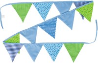 Goki katoenen vlaggenlijn blauw-groen 220 cm decoratie-2