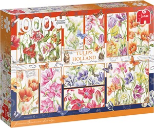 Jumbo puzzel Janneke Brinkman: Nederlandse Tulpen - 1000 Stukjes