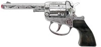 Klappertjespistool speelgoed revolver 100 schots metaal cowboy accessoire-2