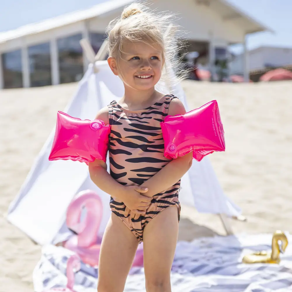 Swim Essentials zwembandjes neon roze 0-2 jaar 0-15 kg