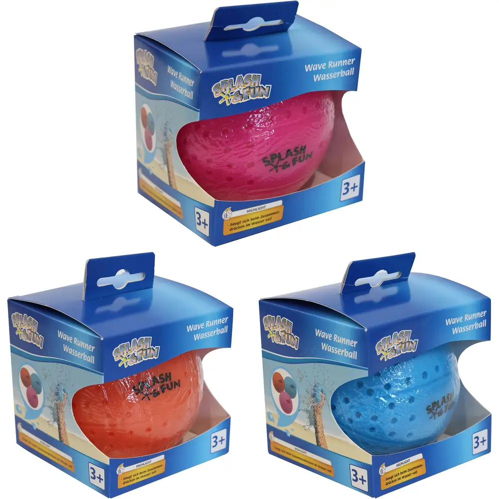 Vedes waterbal WaveRunner 9cm - speelgoed voor zwembad en strand