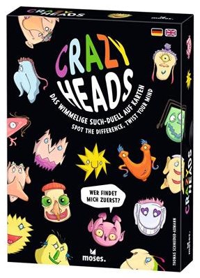 Moses kaartspel Crazy Heads - Zoekspel voor kinderen en familie
