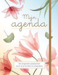 Deltas agenda planner roze - jaarplanner met bloemenmotief