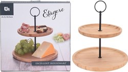 Etagere bamboe 2-laags dia21,5