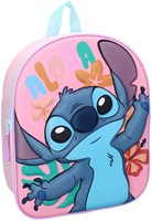 Stitch 3D Rugtas roze Disney kinderrugzak schooltas