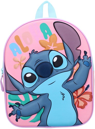 Stitch 3D Rugtas roze Disney kinderrugzak schooltas-2