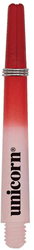 Unicorn dart shafts Gripper 3 Two-Tone Small Thread rood-wit medium