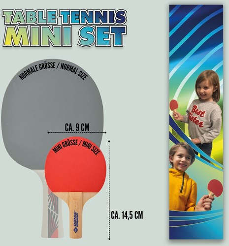 Schildkröt tafeltennis Mini FSC set met net en FSC batjes-2