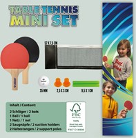 Schildkröt tafeltennis Mini FSC set met net en FSC batjes-3