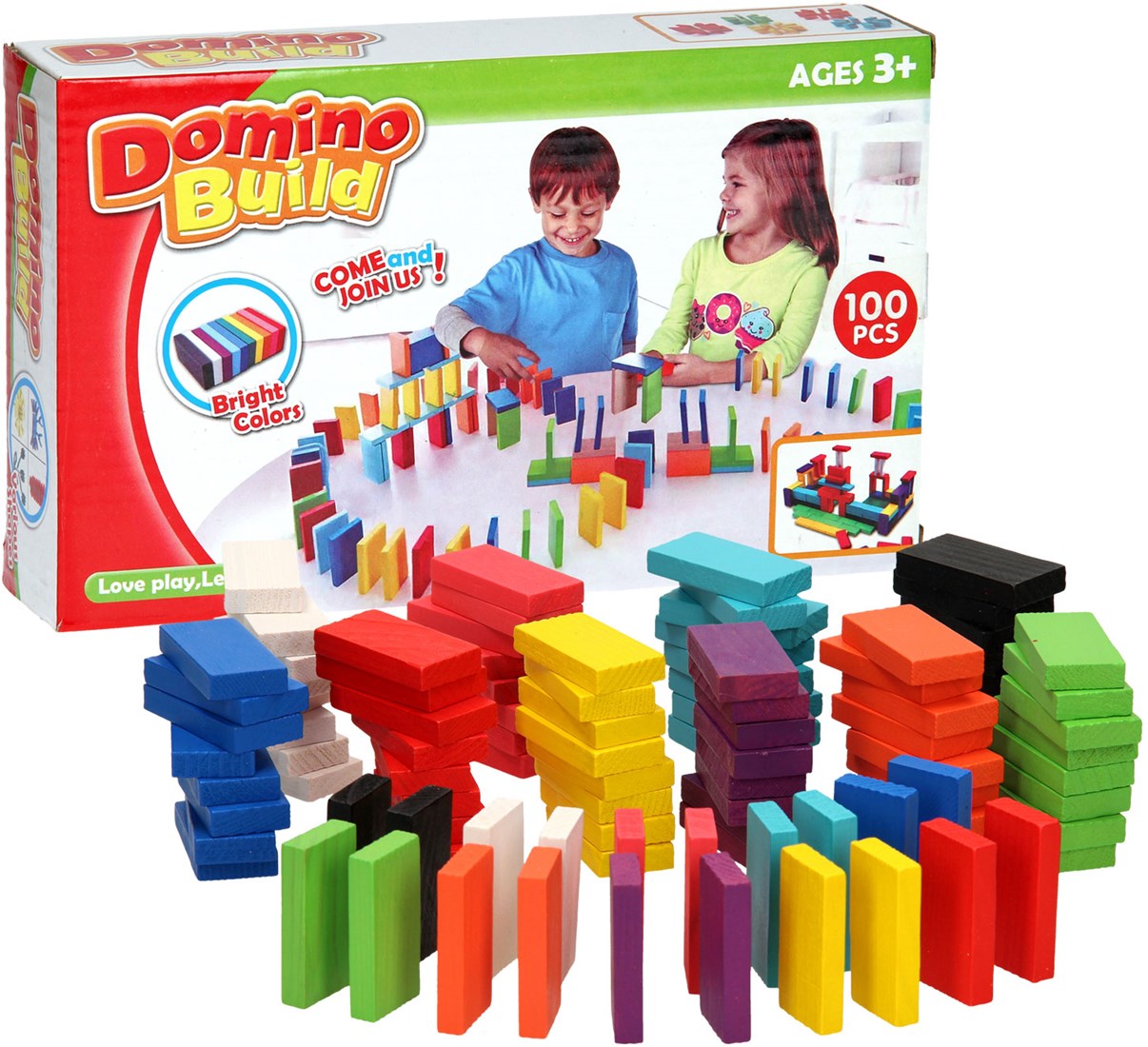 Calmado - 1000 stuks Domino set van hout Giga Edition tas