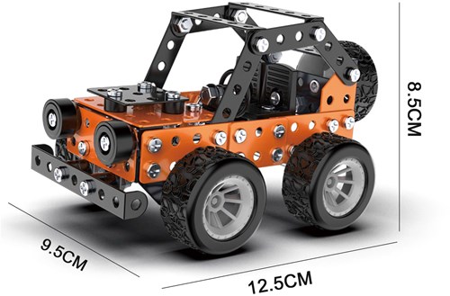 Metalen bouwpakket terreinbuggy speelgoed bouwset 164-delig STEM-2