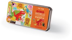 Crocodile Creek puzzel in blik Dino World - 50 stukjes