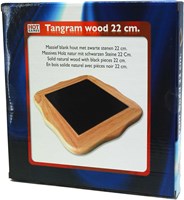 HOT Games Tangram SolidWood Blank.m.zw.stenen 22cm-2