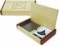 HOT Games tangram houten puzzelspel dubbel kist 60 voorbeelden