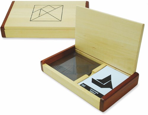 HOT Games tangram houten puzzelspel dubbel kist 60 voorbeelden