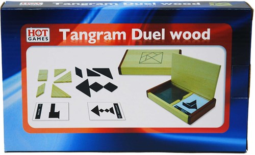 HOT Games tangram houten puzzelspel dubbel kist 60 voorbeelden-2