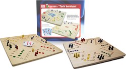 HOT Games houten Keezen bordspel - Familie spel 4 tot 6 personen