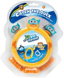 Lobbes duikringen speelgoed Funny Ducks set van 3 kleurrijke eenden