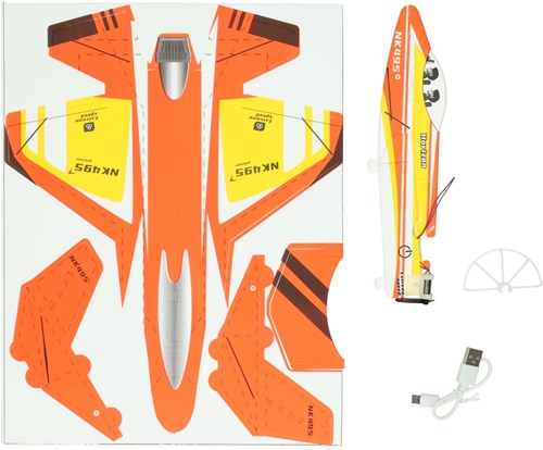 Albatros Hengelsport bouwset vliegtuig met werkende propellor speelgoed-2