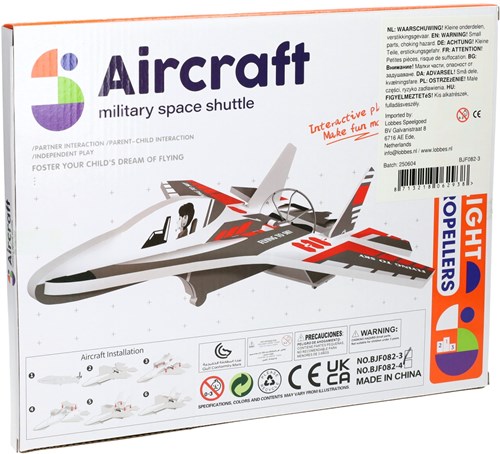 Albatros Hengelsport bouwset vliegtuig met werkende propellor speelgoed-3