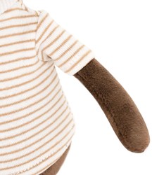Orange Toys knuffel aap met oranje muts - pluche speelgoed aap