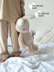 Orange Toys knuffel konijn wit - pluche speelgoed voor kinderen