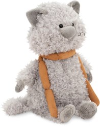 Orange Toys knuffel kat met worsten - pluche speelgoed knuffeldier