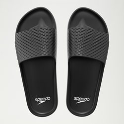 Speedo badslippers heren zwart comfortabele slides waterafvoer