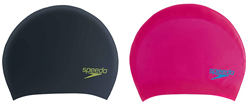 Speedo badmuts junior lang haar - siliconen - zwart groen - zwemmen