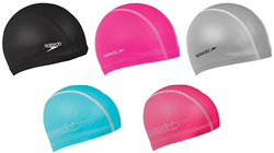 Speedo badmuts junior Pace Cap navy - waterafstotend en comfortabel
