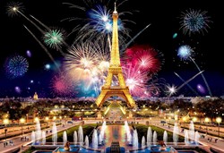 Wooden City Puzzels Wooden puzzle Paris by Night XL 600