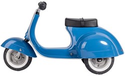 Ambosstoys loopfiets scooter blauw - metalen ride-on speelgoed voor kinderen