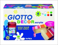 Giotto acrylverf set - Decor Acrylic 6x25 ml voor creatief schilderen