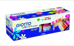 Giotto acrylverf set - Decor Acrylic 12 kleuren 25 ml tubes